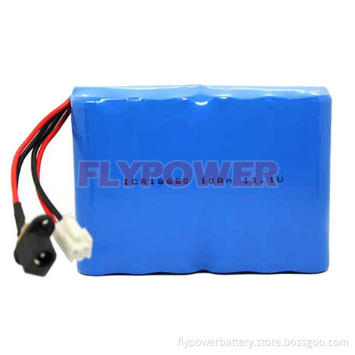 11.1V 10ah 18650 Lithium Ion Battery Pack (3S4P of FLC-18650-2500)